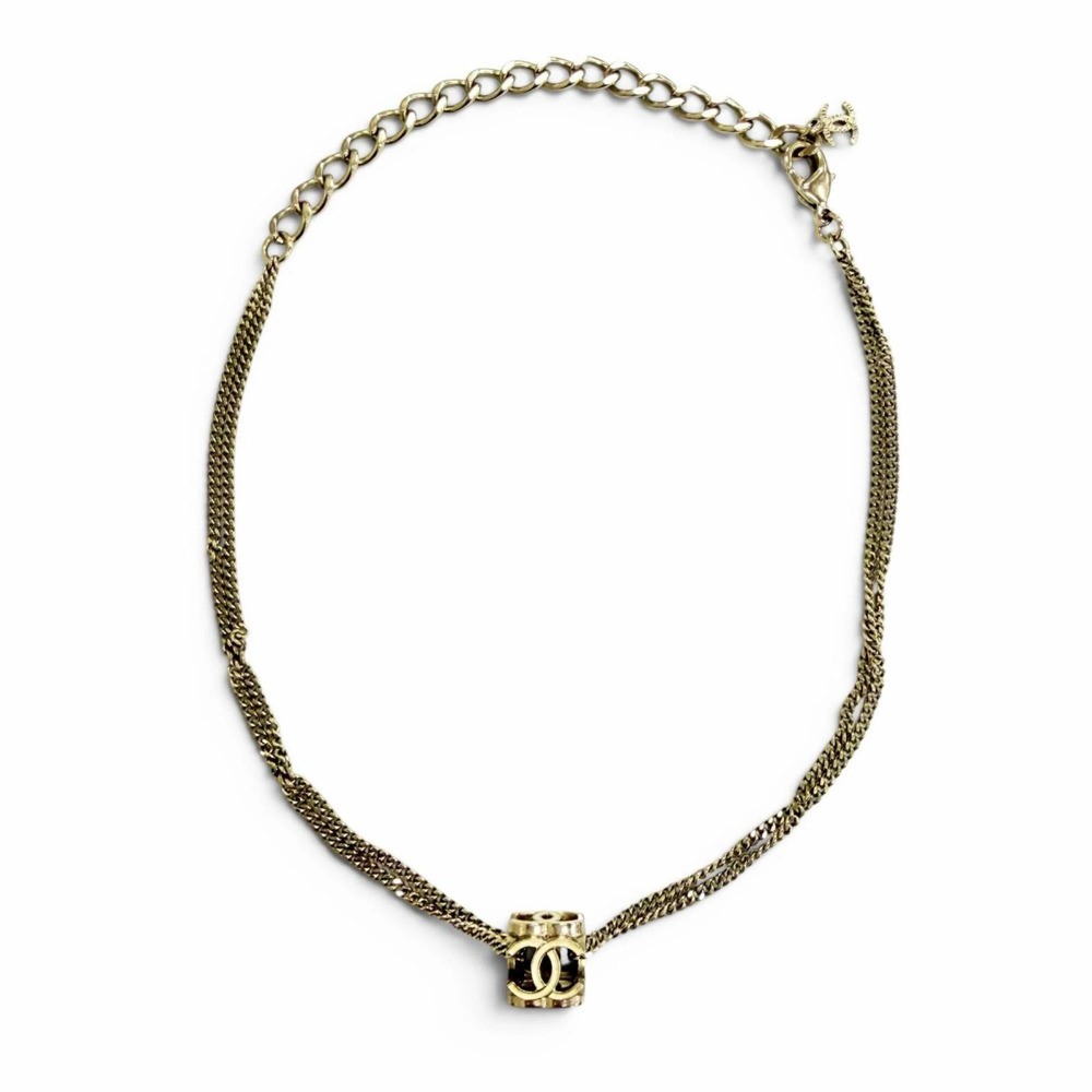 CHANEL Gold Logo Necklace - Picture 3 of 10